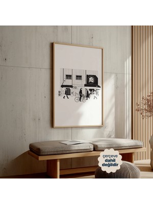 Persona Istanbul "tokyo Street Corner" - Minimalist Japon Sokak Posteri (Çerçevesiz)