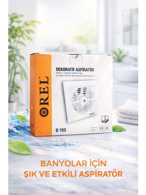 Orel Dekoratif Banyo Aspiratörü 150'LİK