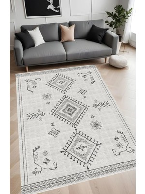 Rovigo Home Yıkanabilir, Baskılı, Kaymaz Taban Salon, Mutfak, Yatak Odası Halı ve Yolluk R-LNA0056