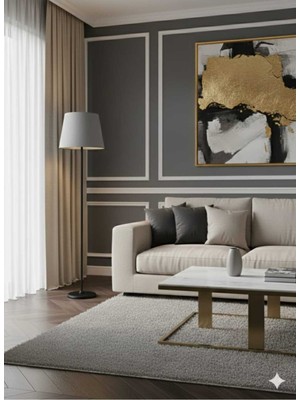 Normadia Şık Siyah Konik Lambader, Modern ve Zarif Ev Aydınlatması