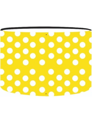 Normadia Sarı ve Beyaz Puantiyeli Yedek Lambader Başlığı, Şık ve Pratik Tasarım