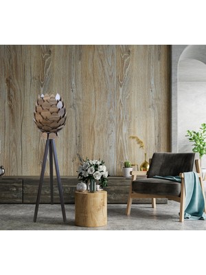 Normadia Şık Ahşap Tripod Lambader ile Evinize Sıcak Atmosfer Katın