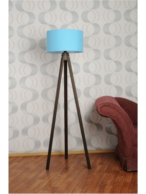 Normadia Şık 3 Ayaklı Tripod Lambader Abajur Kumaş Başlık, Modern ve Zarif Tasarım