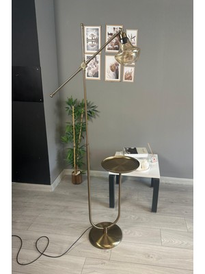 Normadia Bal Rengi Cam Lambader, U Tepsili Modern Oturma Odası Dekoru