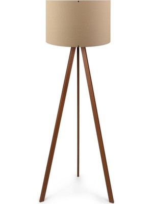 Normadia Şık Ahşap Üç Ayaklı Modern Lambader AAG-1531