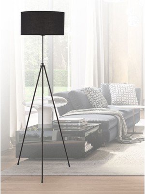 Normadia Modern Piramit Metal Lambader, Siyah, Şık ve Şık Aydınlatma Çözümü