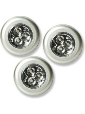 Normadia Dokunmatik Tezgah Altı Spot Lamba Seti, 3'lü Paket, Pratik ve Şık Aydınlatma