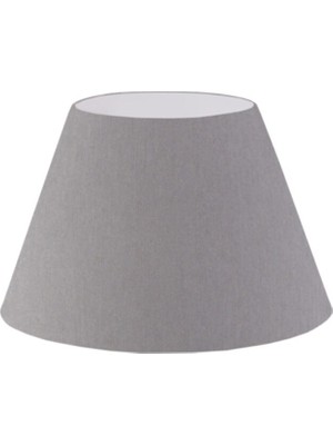 Normadia Antrasit Gri Konik Kumaş Lambader Başlığı, Şık ve Modern Tasarım