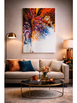 Artease Soyut Temalı Zarafet Kanvas Tablo
