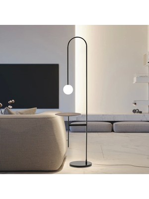 Normadia Modern Metal Sehpalı Şık Lambader ile Huzurlu Atmosfer