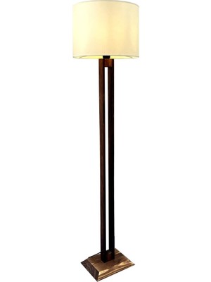 Normadia El Yapımı Ahşap Şık Lambader, Modern ve Sıcak Aydınlatma Için Ideal