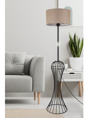 Normadia Şık Siyah Hasır Lambader ile Ev Dekorasyonunuza Zarafet Katın