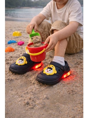 Slipcat Işıklı Minik Maymun Çocuk Sandalet Terlik