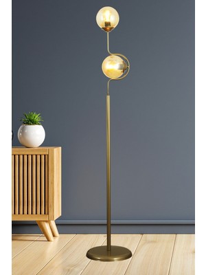 Normadia Şık Eskitme Tasarımlı 2 Li Bal Camlı Modern Lambader Seti