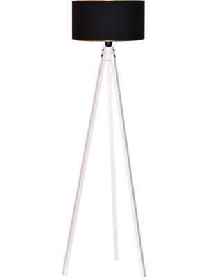 Normadia Şık Beyaz Ahşap Lambader, Modern ve Zarif Iç Dekorasyon Parçası