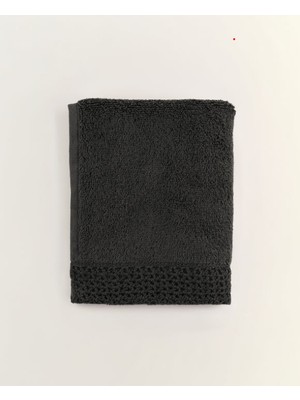 Cadeluz Soria Pima Pamuk Antrasit El Havlusu