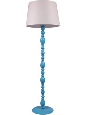 Normadia Turkuaz Renkli Ahşap Modern Lambader, Şık ve Fonksiyonel Aydınlatma