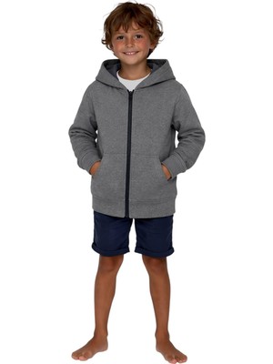 Coupon Çocuk Fermuarlı Kapüşonlu Sweatshirt