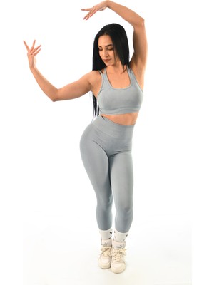 gymphoenix Tokyo Açık Mavi Asit Bra Tayt Takım