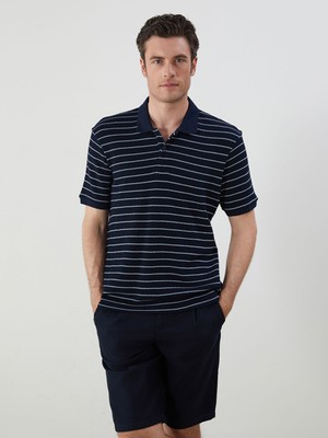 Lc Waikiki Yeni Sezon Polo Yaka Çizgili Erkek Tişört