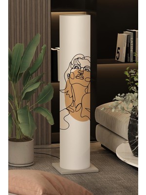 Normadia Şık ve Modern Pvc Silindir Dekoratif Lambader ile Alanınıza Zarafet Katın