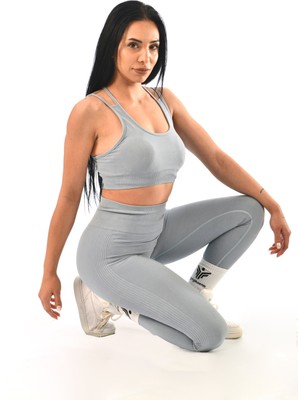 gymphoenix Tokyo Açık Mavi Asit Bra Tayt Takım