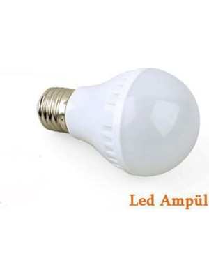 Normadia Enerji Tasarruflu Beyaz LED Ampul, 3’lü Paket, Duy Uyumlu, 15W