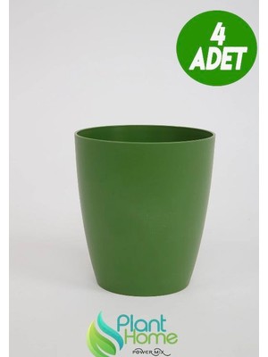 Dekoratif Koyu Yeşil Orkide Saksısı - 4 Adet Set Fiyatlı - 12 Pot Üretim Saksısına Uygun