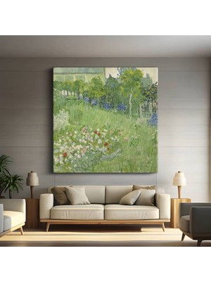 Limitless Design Vincent Van Gogh Daubigny Bahçe Manzarası Kanvas Tablo Sanat Tablosu Klasik Ressam Tablosu