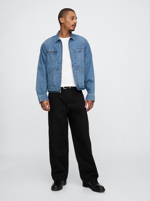 Gap Erkek Siyah Extra Baggy Jean Pantolon