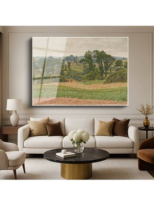 Limitless Design Camille Pissarro Kırsal Peyzaj Doğa Manzarası Cam Tablo Dijital Baskı Duvar Tablosu