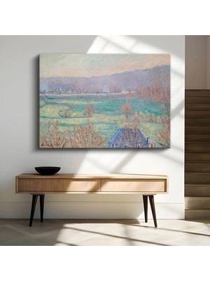 Limitless Design Blanche Hoschedé-Monet Kır Kırsal Manzara Kanvas Tablo Sanat Tablosu Klasik Ressam Tablosu