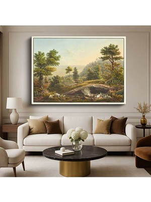 Limitless Design Jacob Philipp Hackert Doğa Peyzaj Manzarası Kanvas Tablo Sanat Tablosu Klasik Ressam Tablosu