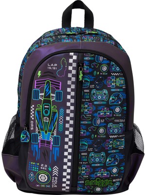 Smiggle Accelerate Klasik Sırt Çantası – Siyah Okul & Günlük Sırt Çantası
