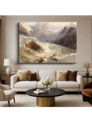 Limitless Design J.m.w. Turner Mer De Glace Buzul Manzarası Kanvas Tablo Sanat Tablosu Klasik Ressam Tablosu