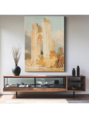 Limitless Design J.m.w. Turner Antik Manastır Kalıntıları Kanvas Tablo Sanat Tablosu Klasik Ressam Tablosu