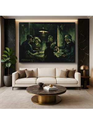 Limitless Design Vincent Van Gogh Patates Yiyenler Köylü Yaşamı Resmi Kanvas Tablo Klasik Ressam Tablosu