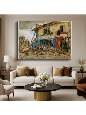 Limitless Design Pierre-Auguste Gendron Savaş Sonrası Paris Tarihi Resmi Kanvas Tablo Klasik Ressam Tablosu