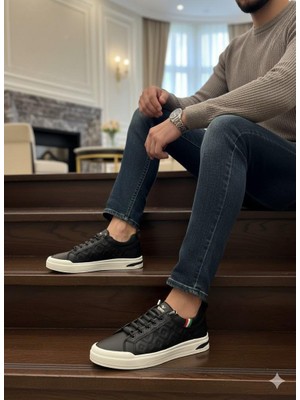 Fort 2026 Noka Vale Baskı Detaylı Lastik Bağcıklı Erkek Ayakkabı