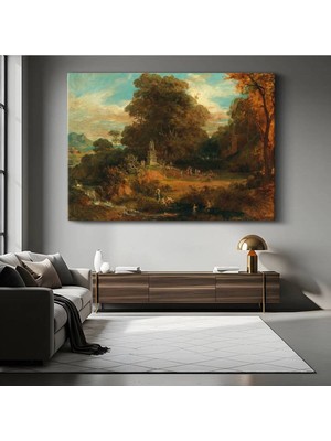 Limitless Design Thomas Gainsborough Sonbahar Doğa Manzarası Kanvas Tablo Sanat Tablosu Klasik Ressam Tablosu