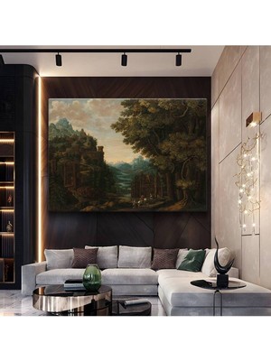 Limitless Design Alexander Keirincx Orman Doğa Manzarası Kanvas Tablo Sanat Tablosu Klasik Ressam Tablosu