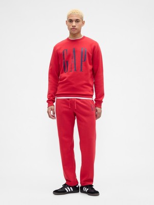 Gap Erkek Kırmızı Gap Logo Straight-Leg Eşofman Altı