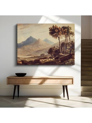 Limitless Design J.m.w. Turner Dağlık Doğa Manzarası Kanvas Tablo Sanat Tablosu Klasik Ressam Tablosu