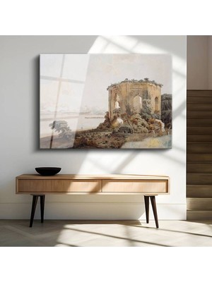 Limitless Design William Turner Roma Antik Harabeleri Cam Tablo Dijital Baskı Duvar Tablosu Dekor Tablo