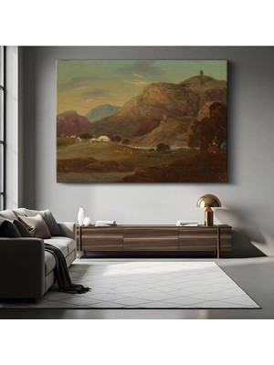 Limitless Design John Constable Dağlık Peyzaj Manzarası Kanvas Tablo Sanat Tablosu Klasik Ressam Tablosu