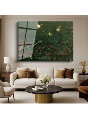 Limitless Design Otto Marseus Van Schrieck Orman Tabanı Doğa Resmi Cam Tablo Dijital Baskı Duvar Tablosu Dekor Tablo