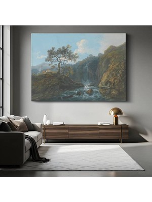 Limitless Design Joseph Mallord William Turner Şelale Doğa Manzarası Kanvas Tablo Klasik Ressam Tablosu