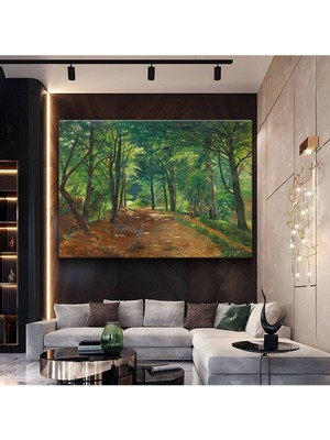 Limitless Design Camille Pissarro Orman Yolu Doğa Resmi Kanvas Tablo Sanat Tablosu Klasik Ressam Tablosu