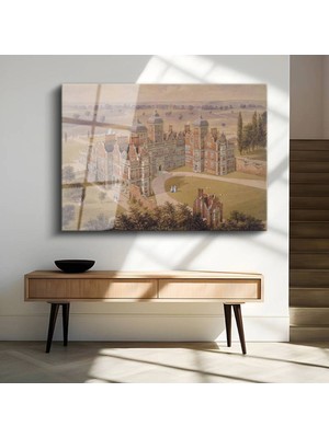 Limitless Design William Daniell Aston Hall Tarihi Malikâne Cam Tablo Dijital Baskı Duvar Tablosu Dekor Tablo