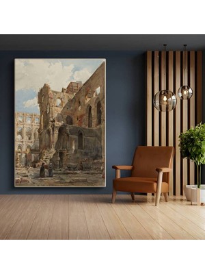Limitless Design Richard Parkes Bonington Hotel De Ville Tarihi Yapı Kanvas Tablo Klasik Ressam Tablosu